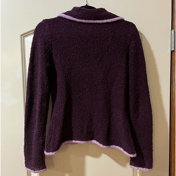ANTHROPOLOGIE SLEEPING ON SNOW Long Sleeve Sweater Purple Women’s Size Small - Picture 2 of 6
